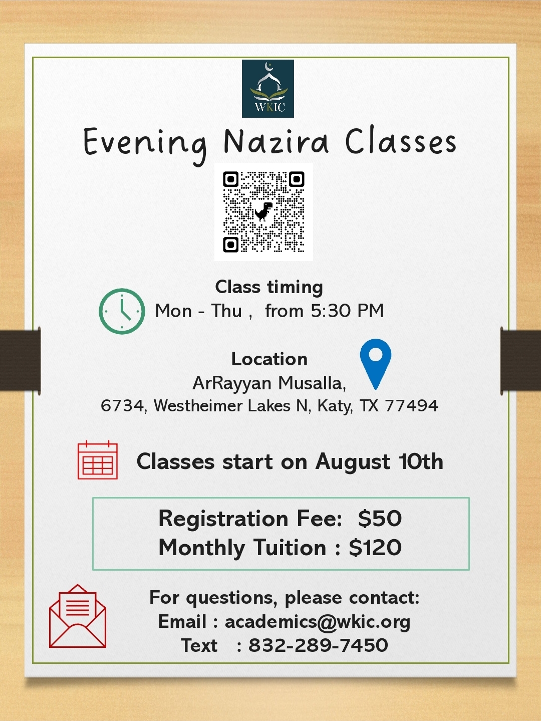 New class flyer